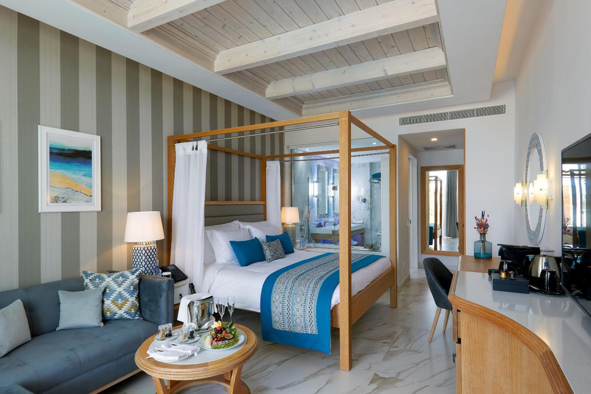 Cabaña Superior con jardín privado y vistas al mar