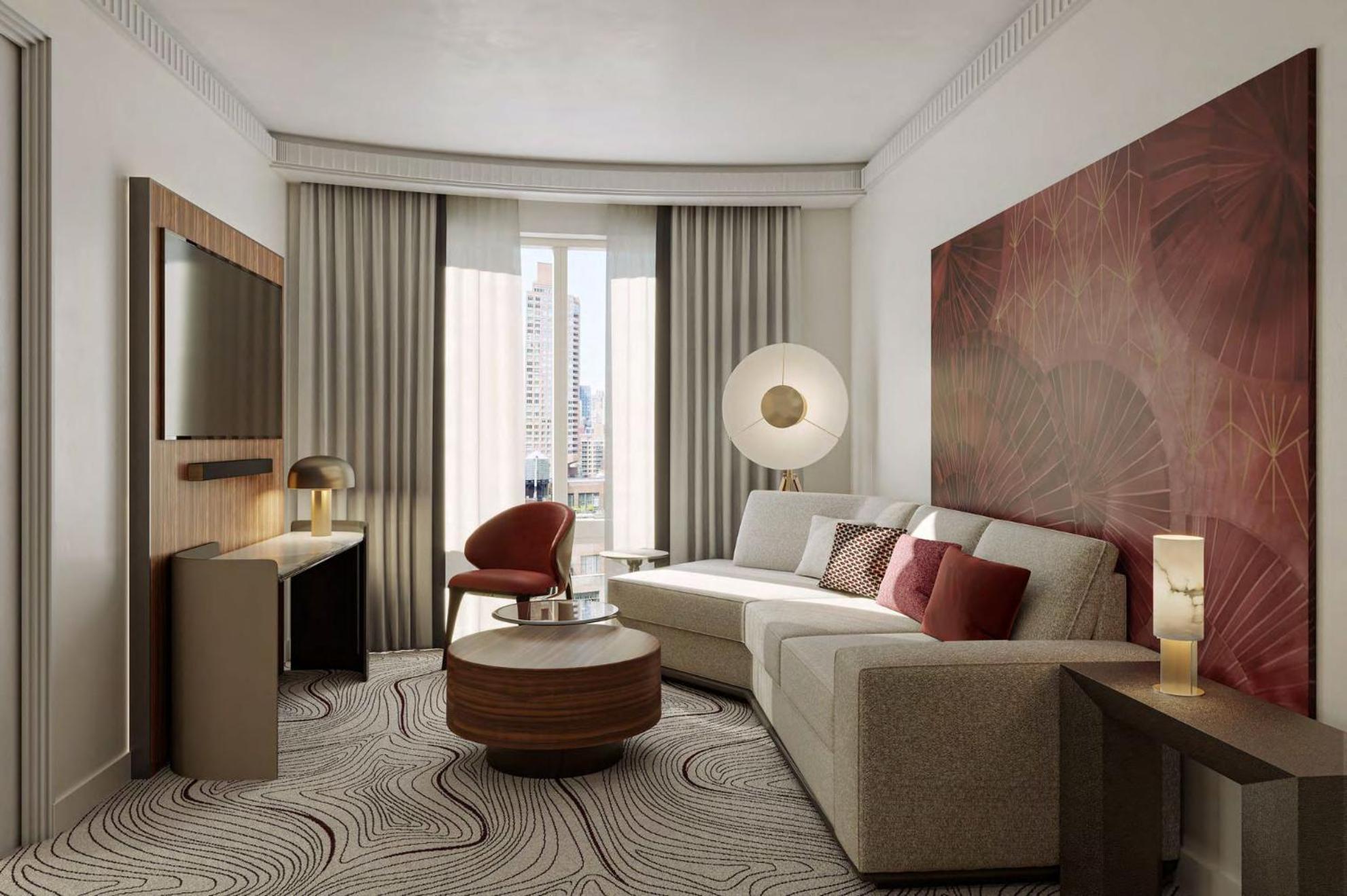Grand Terrace with Chrysler View 1 King Bedroom Suite with Bathroom & Powder Room on 24th floor,1730007261:JPEG