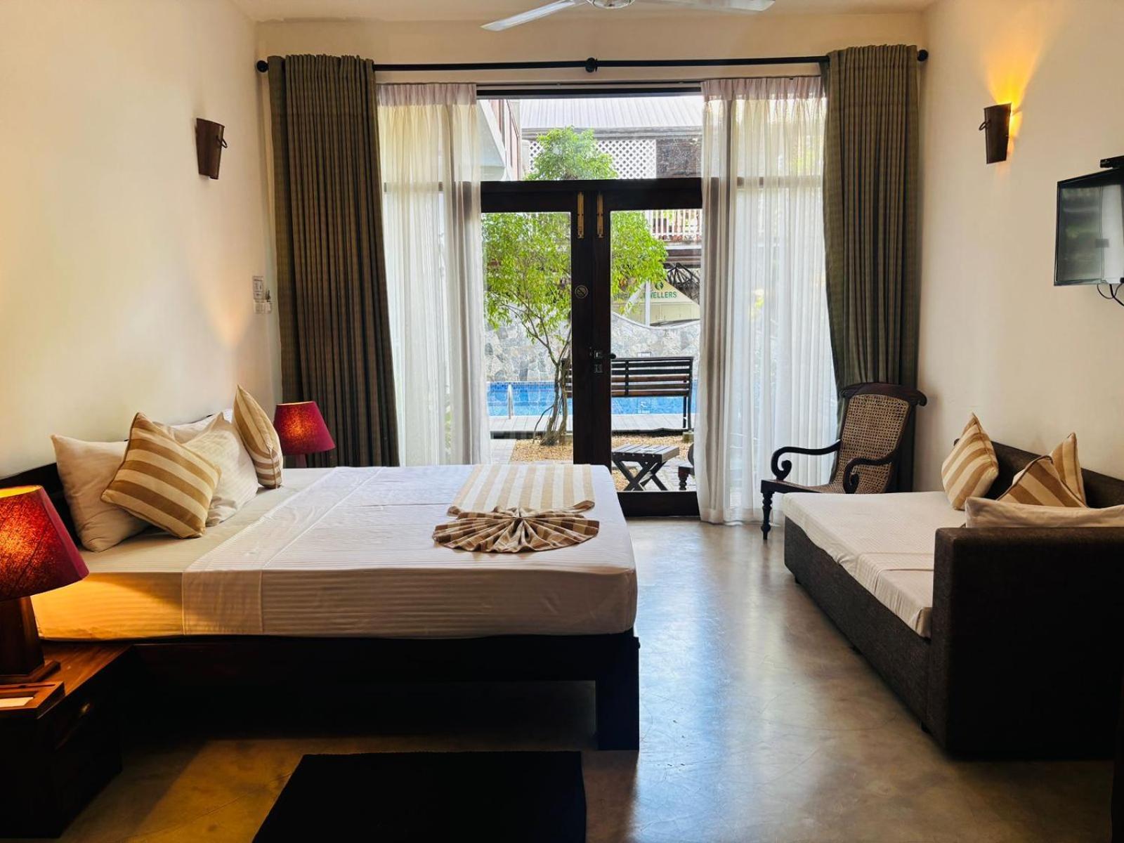 Dreibettzimmer mit Terrasse